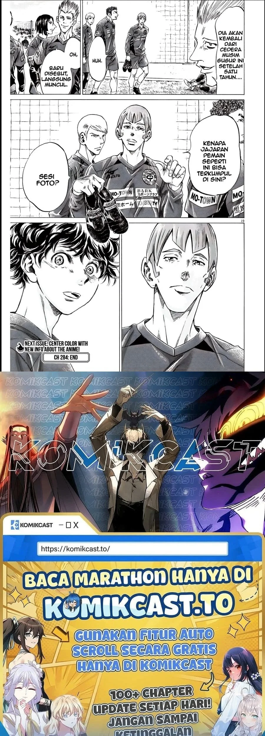 Ao Ashi Chapter 284 Halaman 18