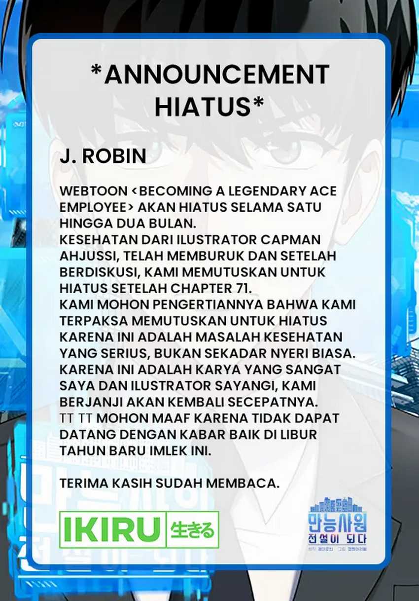 Becoming A Legendary Ace Employee Chapter 71 Halaman 69
