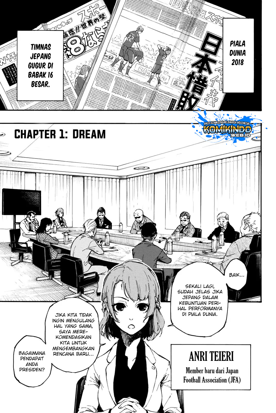 Blue Lock Chapter 1 Halaman 8