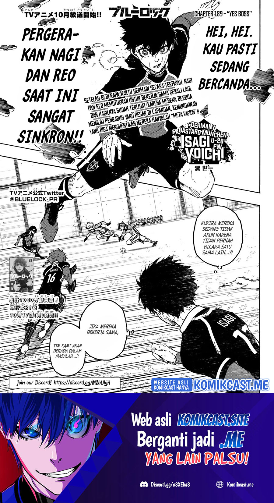 Blue Lock Chapter 189 Halaman 2