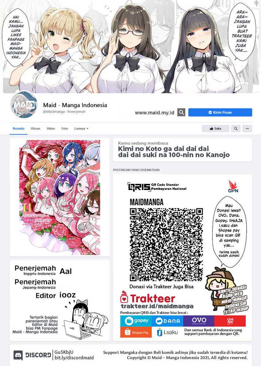 Kimi No Koto Ga Dai Dai Dai Dai Daisuki Na 100 Ri No Kanojo Chapter 111 Halaman 2
