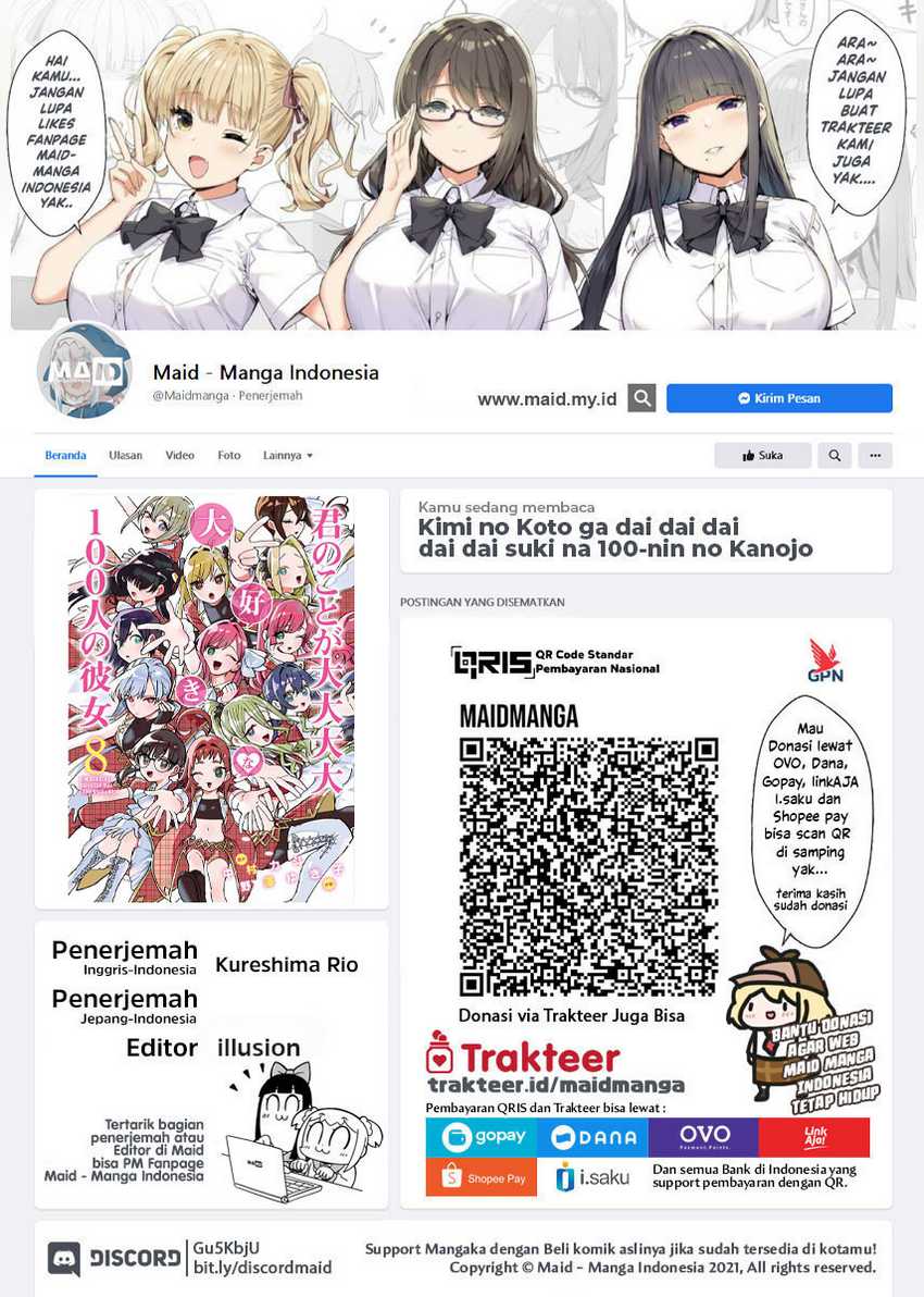 Kimi No Koto Ga Dai Dai Dai Dai Daisuki Na 100 Ri No Kanojo Chapter 85 Halaman 2