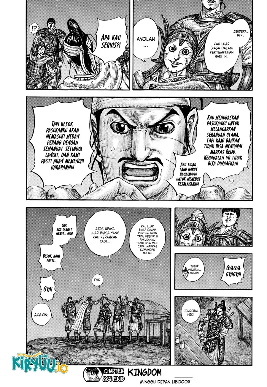 Kingdom Chapter 869 Halaman 20