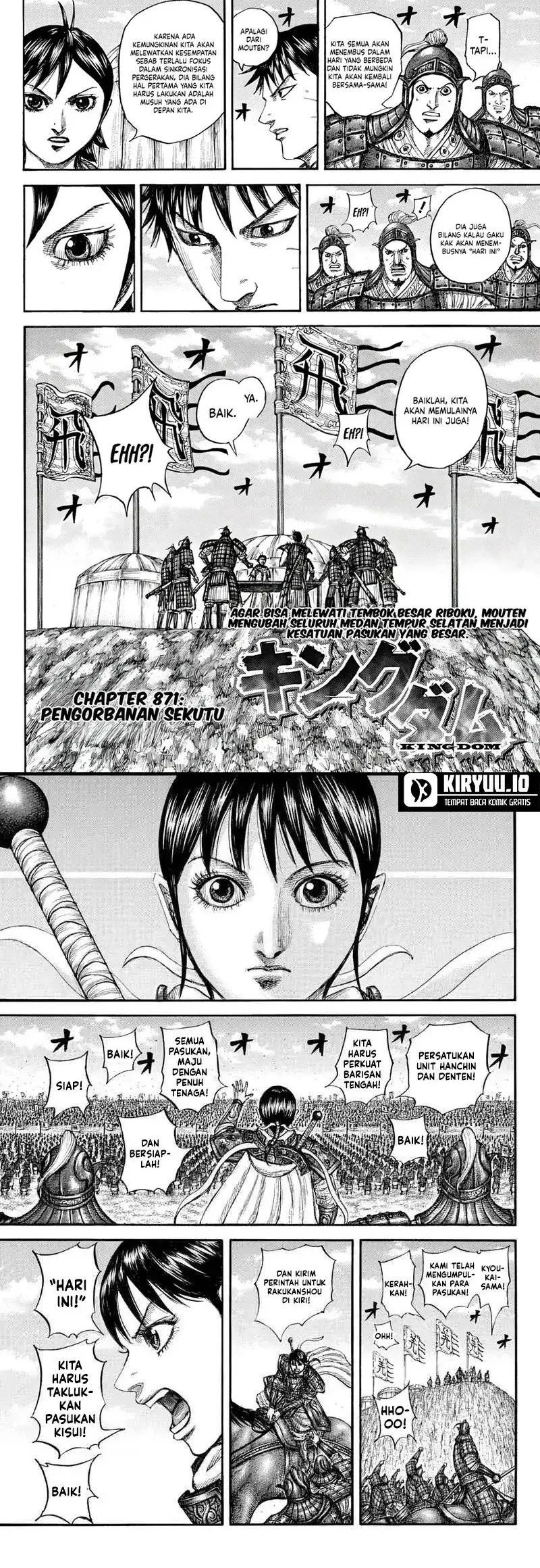Kingdom Chapter 871 Halaman 2