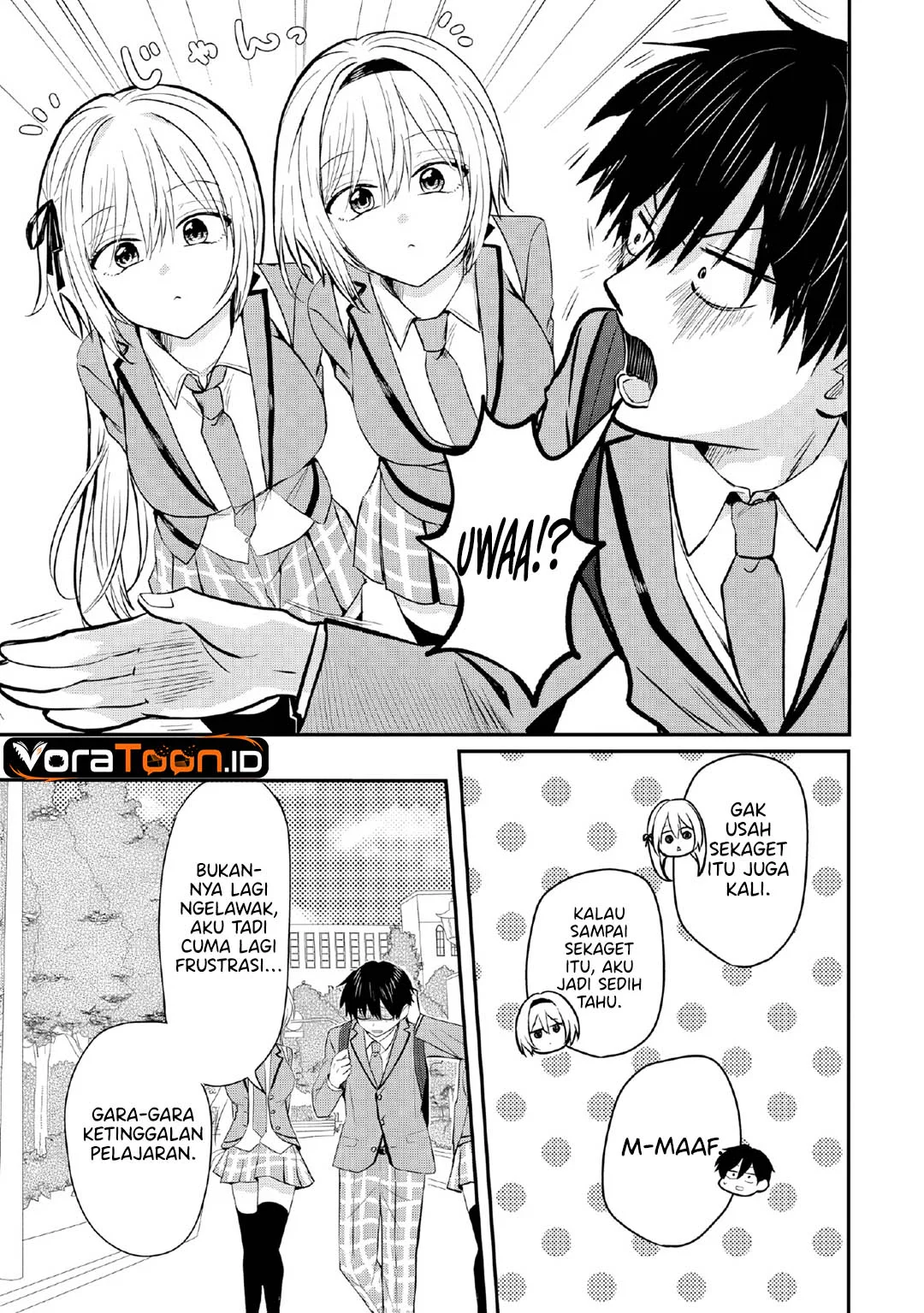 Nani No Torie Mo Nai Heibon Na Ore Ga Bijin Futago Shimai Wo Inochigake De Tasuketa Kekka Jitsu Wa Yandere Datta Futari Wo Gachi Bore Sasete Shimatta Chapter 3 Halaman 10