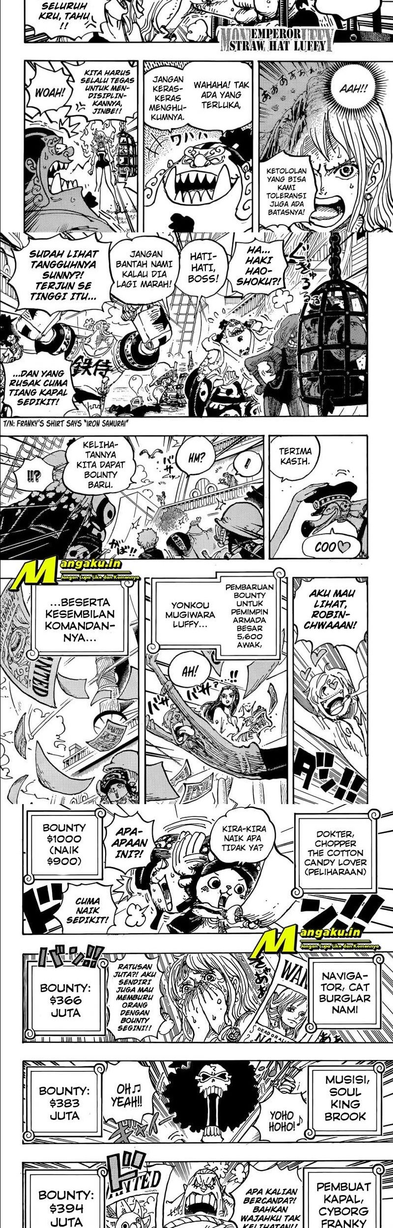 One Piece Chapter 1058 Halaman 2