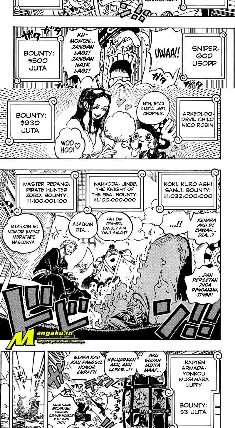 One Piece Chapter 1058 Halaman 3