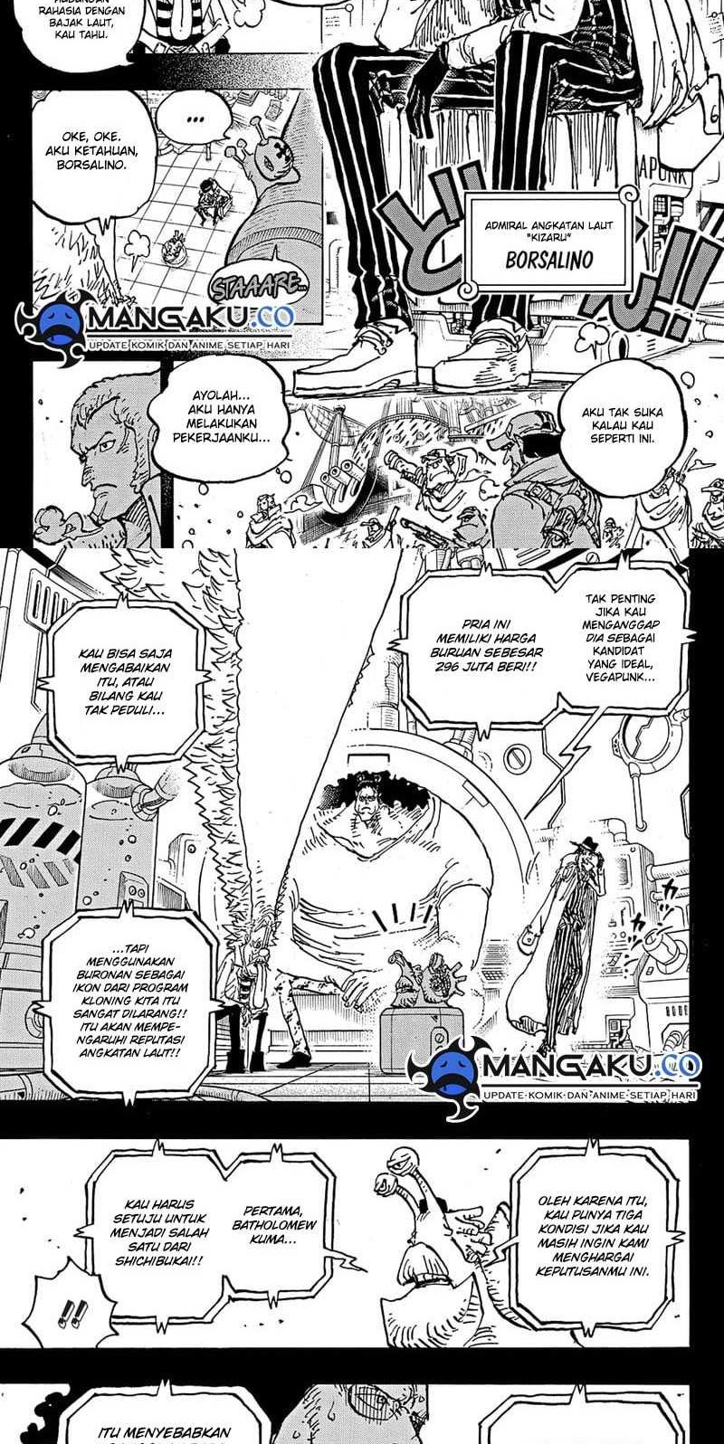 One Piece Chapter 1100 Halaman 2