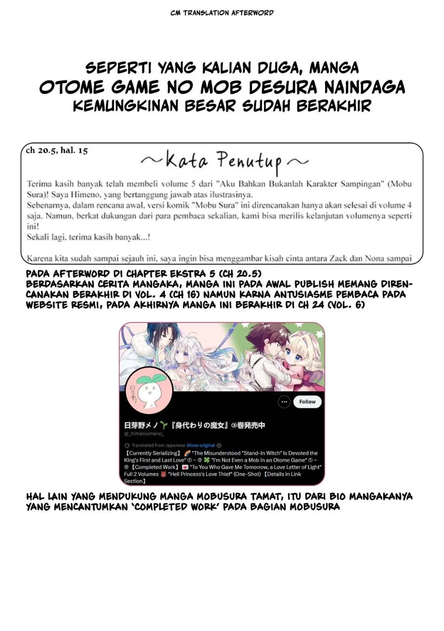 Otome Game No Mob Desura Naindaga Chapter 24 Halaman 41