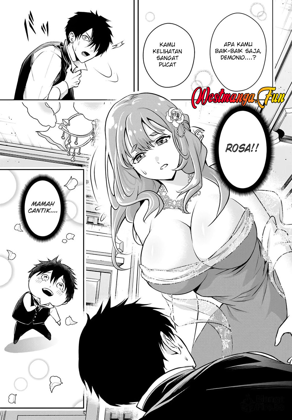 Sono Akuyaku Kizoku Mama Heroine Ga Suki Sugiru Shinshi Na Doryoku De Saikyou To Nari Fuguu Na Oshi Chara Tasukemakuru Chapter 15.1 Halaman 24