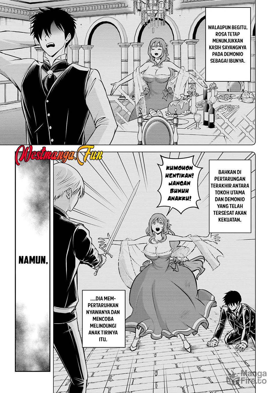 Sono Akuyaku Kizoku Mama Heroine Ga Suki Sugiru Shinshi Na Doryoku De Saikyou To Nari Fuguu Na Oshi Chara Tasukemakuru Chapter 15.1 Halaman 28