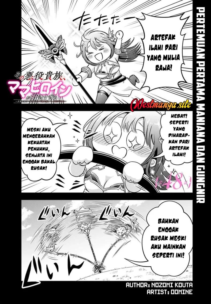Sono Akuyaku Kizoku Mama Heroine Ga Suki Sugiru Shinshi Na Doryoku De Saikyou To Nari Fuguu Na Oshi Chara Tasukemakuru Chapter 48 Halaman 2