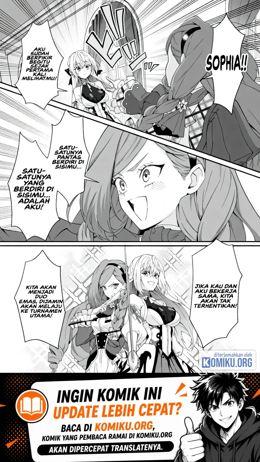 Teisou Gyakuten Sekai De Yuiitsu No Otoko Kishi No Ore Onna Kishi Gakuen Ni Nyuugaku Shitara Nazeka Eiyou Atsukai Sareta Zetsurin Skill De Harem Musou Chapter 11.1 Halaman 9