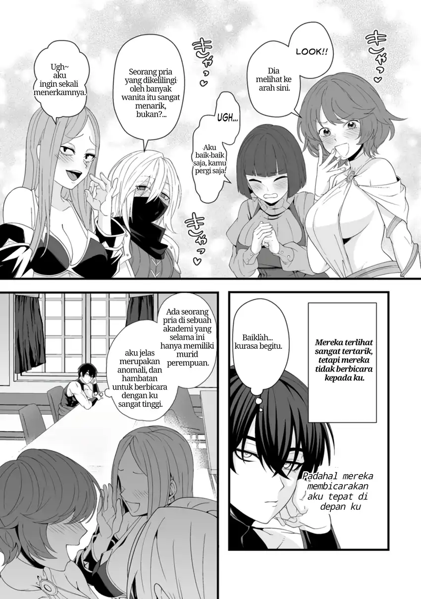 Teisou Gyakuten Sekai De Yuiitsu No Otoko Kishi No Ore Onna Kishi Gakuen Ni Nyuugaku Shitara Nazeka Eiyou Atsukai Sareta Zetsurin Skill De Harem Musou Chapter 5 Halaman 2