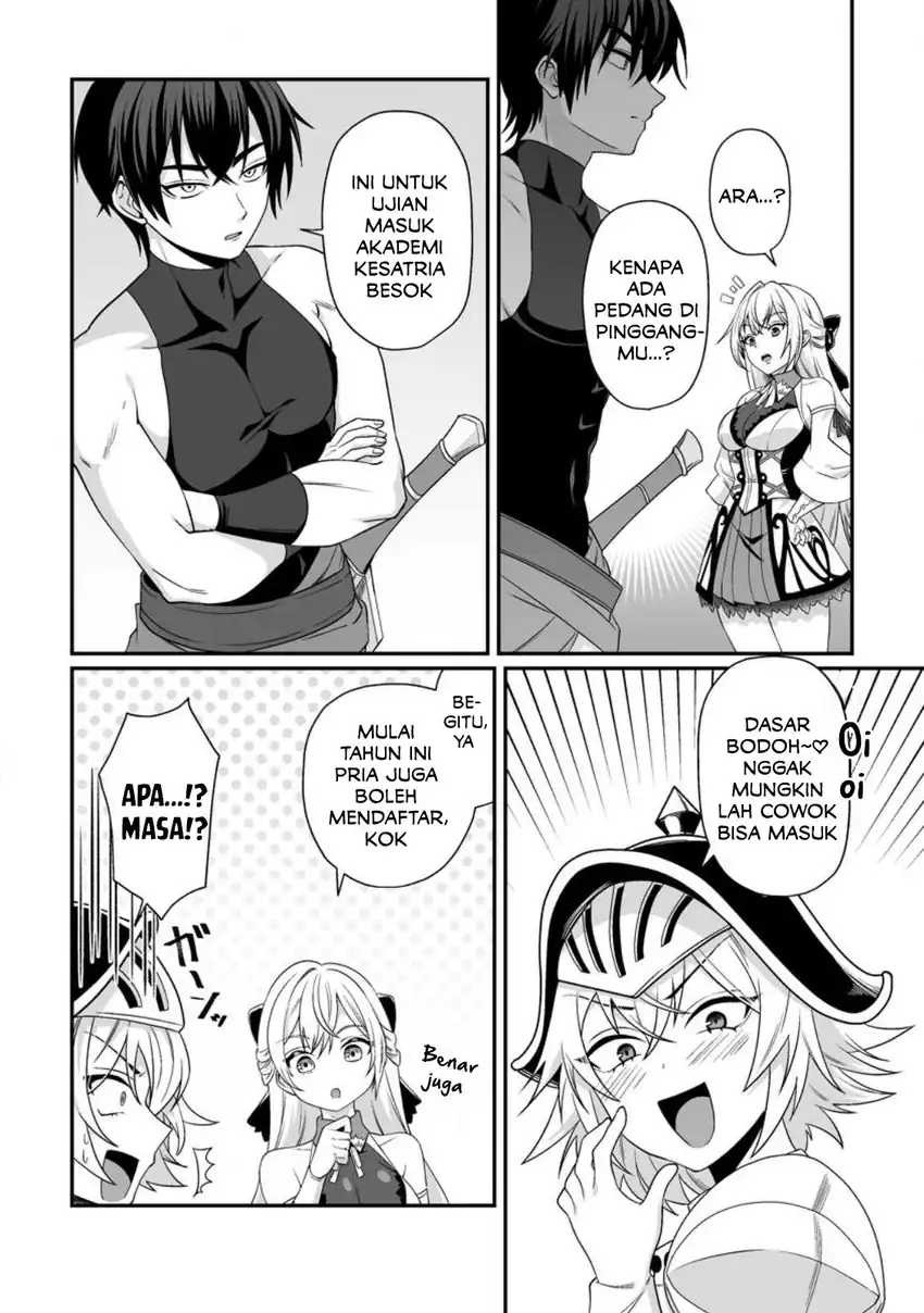 Teisou Gyakuten Sekai De Yuiitsu No Otoko Kishi No Ore Onna Kishi Gakuen Ni Nyuugaku Shitara Nazeka Eiyou Atsukai Sareta Zetsurin Skill De Harem Musou Chapter 5.2 Halaman 13